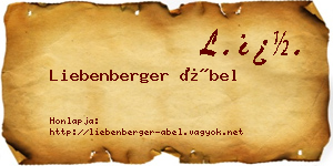 Liebenberger Ábel névjegykártya
